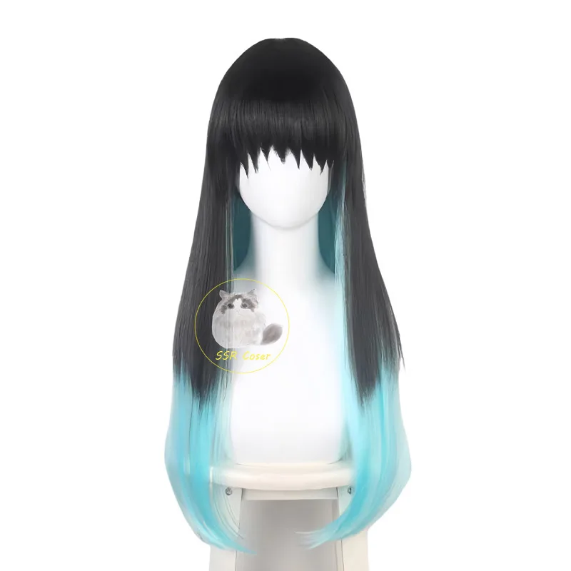 زي Bilibili Tokitou Muichirou التأثيري شيطان القاتل التأثيري Tokitou Muichirou شعر مستعار موحد ملابس الهالوين لـ Comic Con