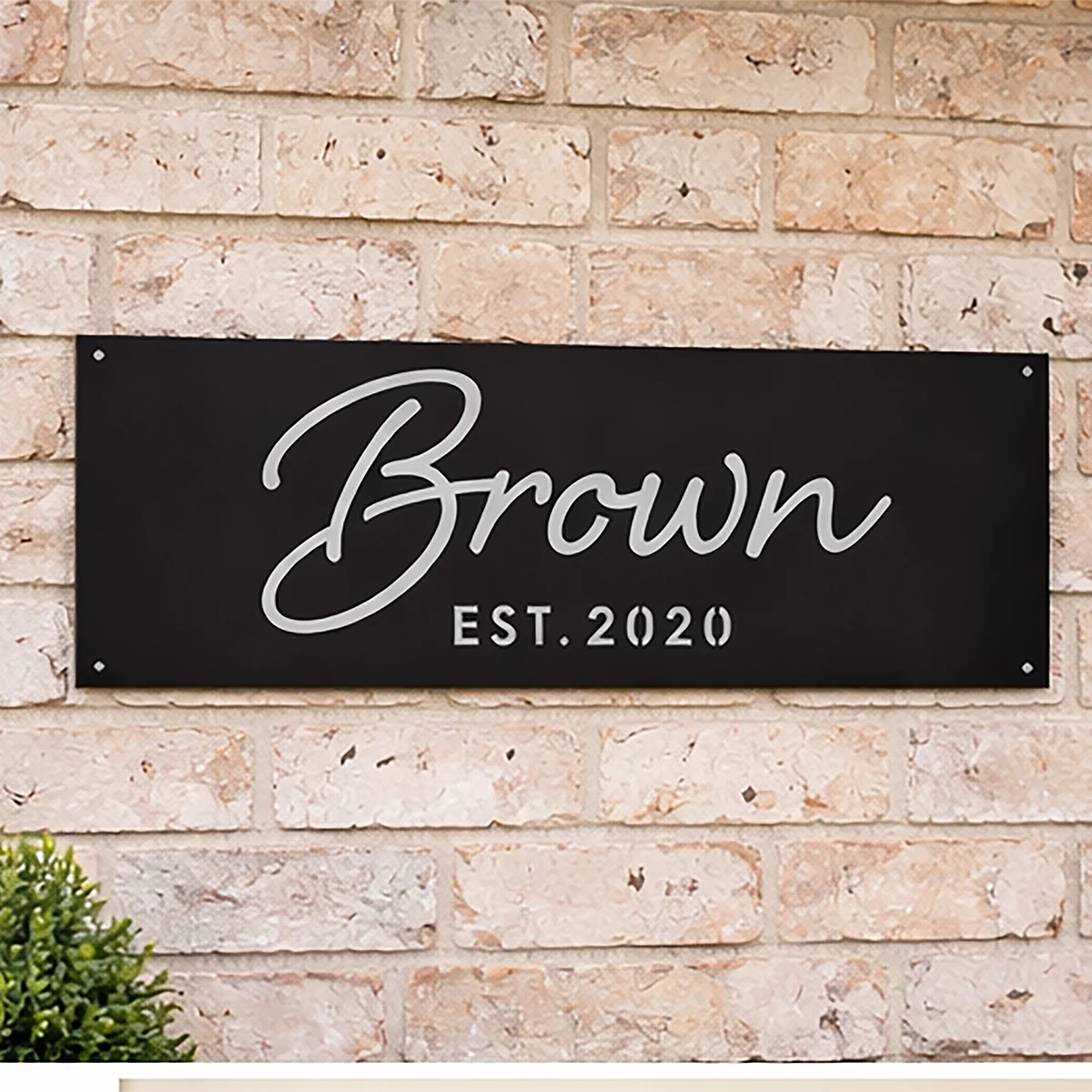 Personalized Metal Name Sign: Custom Steel Wall Art