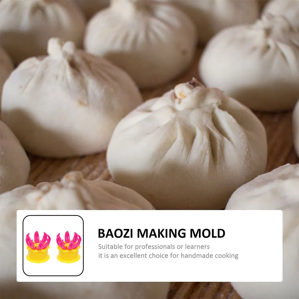 

4 Pcs Baozi Mold Plastic Steamed Stuffed Bun Maker Kitchen Tool Cooking Accessories Ideal for Professionals