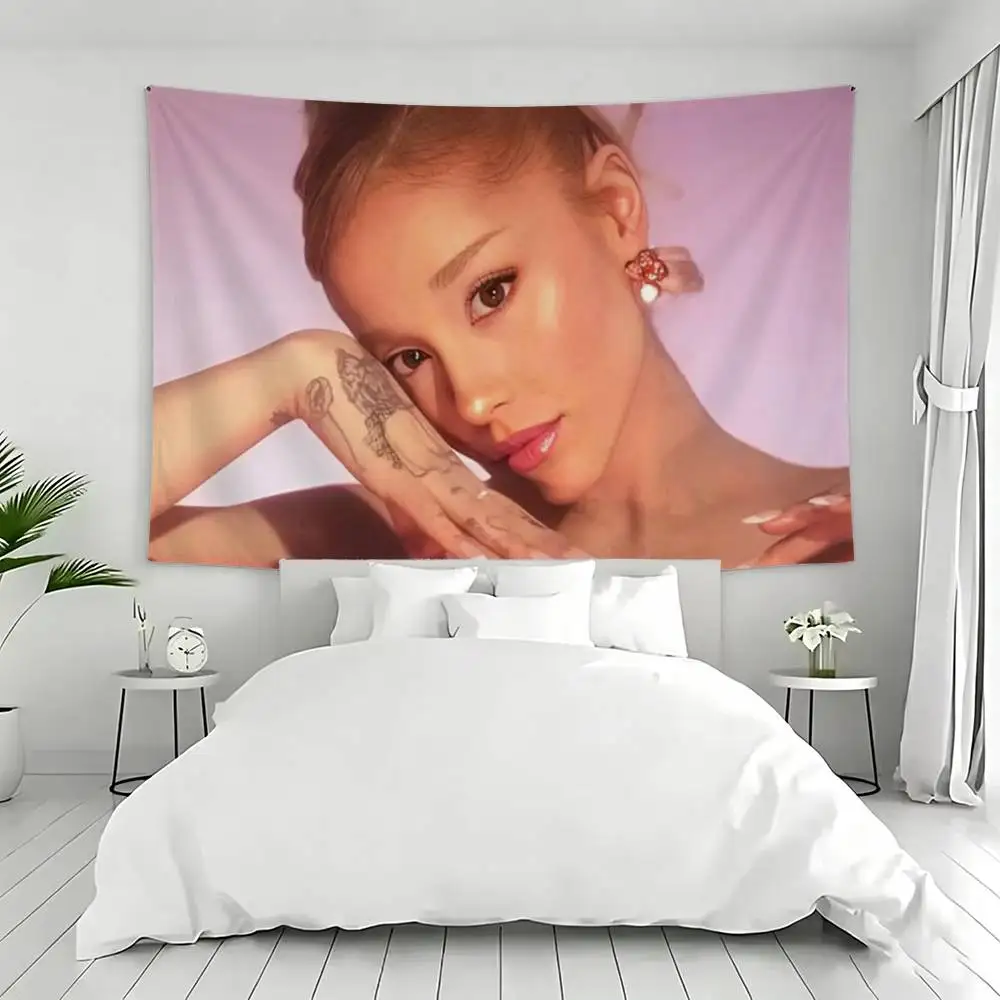 Singer A-Ariana g-Grande Flags Wall Hanging Background Art Banner for Bedroom Home Outdoor Decor