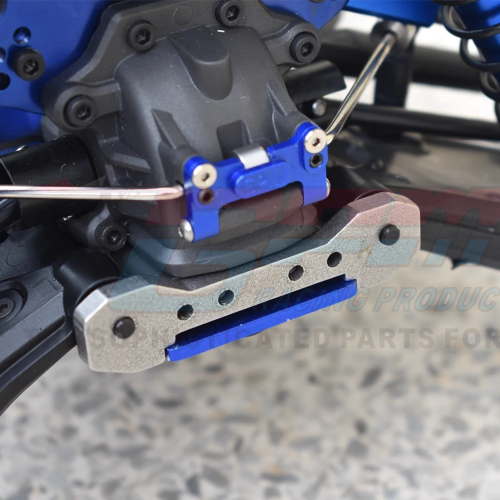 GPM Metallo Acciaio Inossidabile Tiranti Anteriori Braccio Inferiore Blocco Fisso 9527 per Traxxas 1/8 Sledge 4WD Monster Truck 95076-4 RC Auto