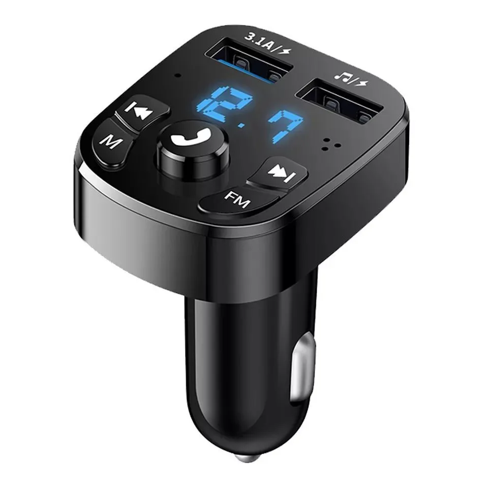 

Bluetooth 5.0 Автомобильный беспроводной FM-передатчик Адаптер 2USB PD Зарядное устройство Лот громкой связи