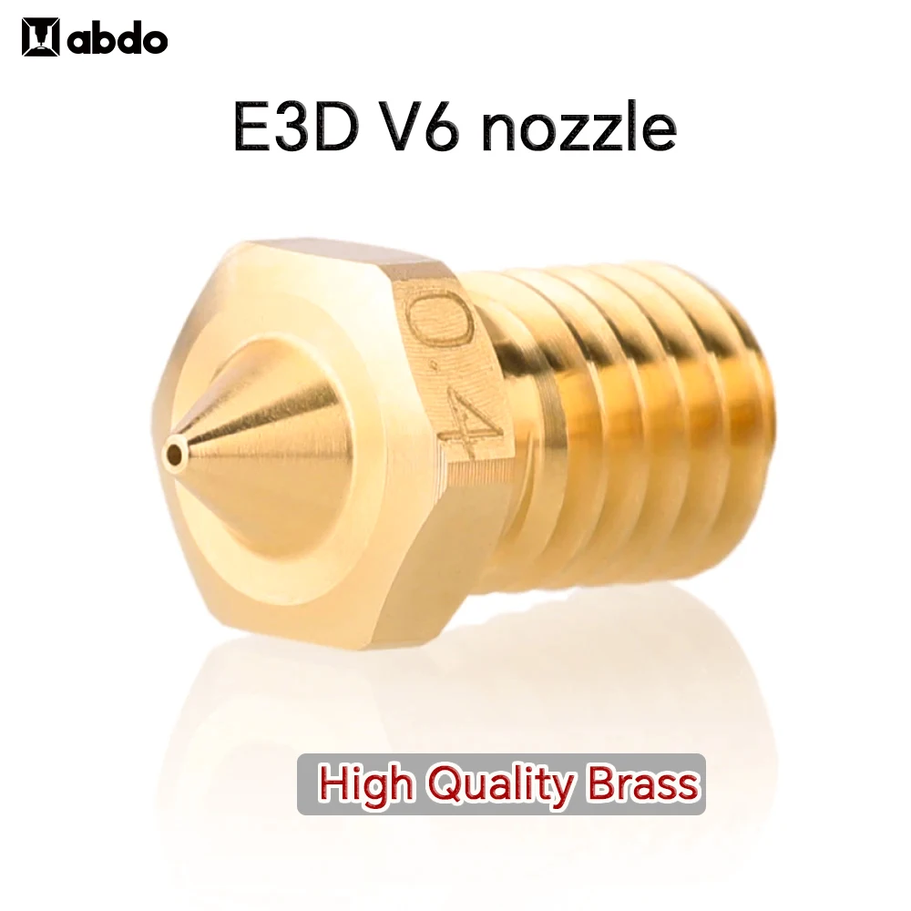 

Сопло V6 0,2/0,4/0,6/0,8 мм, высококачественное медное сопло E3D V6, латунное сопло для экструдера Titan Prusa i3 MK3S + E3D V6, латунное сопло