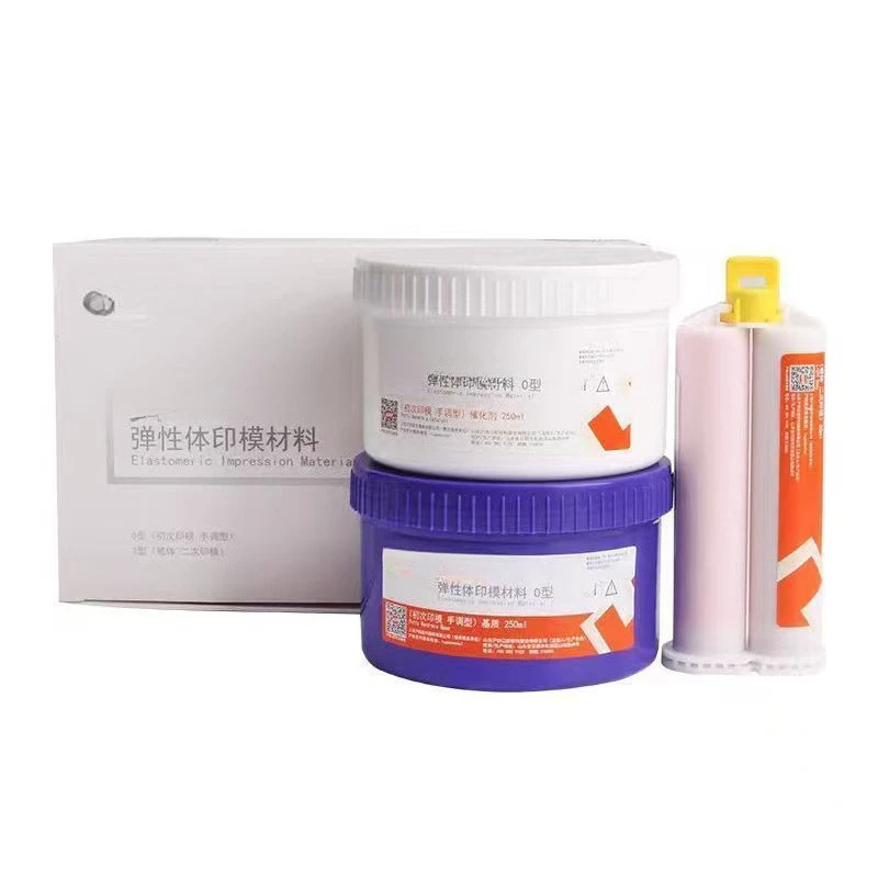Dental Impression Material Putty Heavy Body KIT Addition Silicone Impression Light Body Dentistry Lab  Supplies High Elasticity