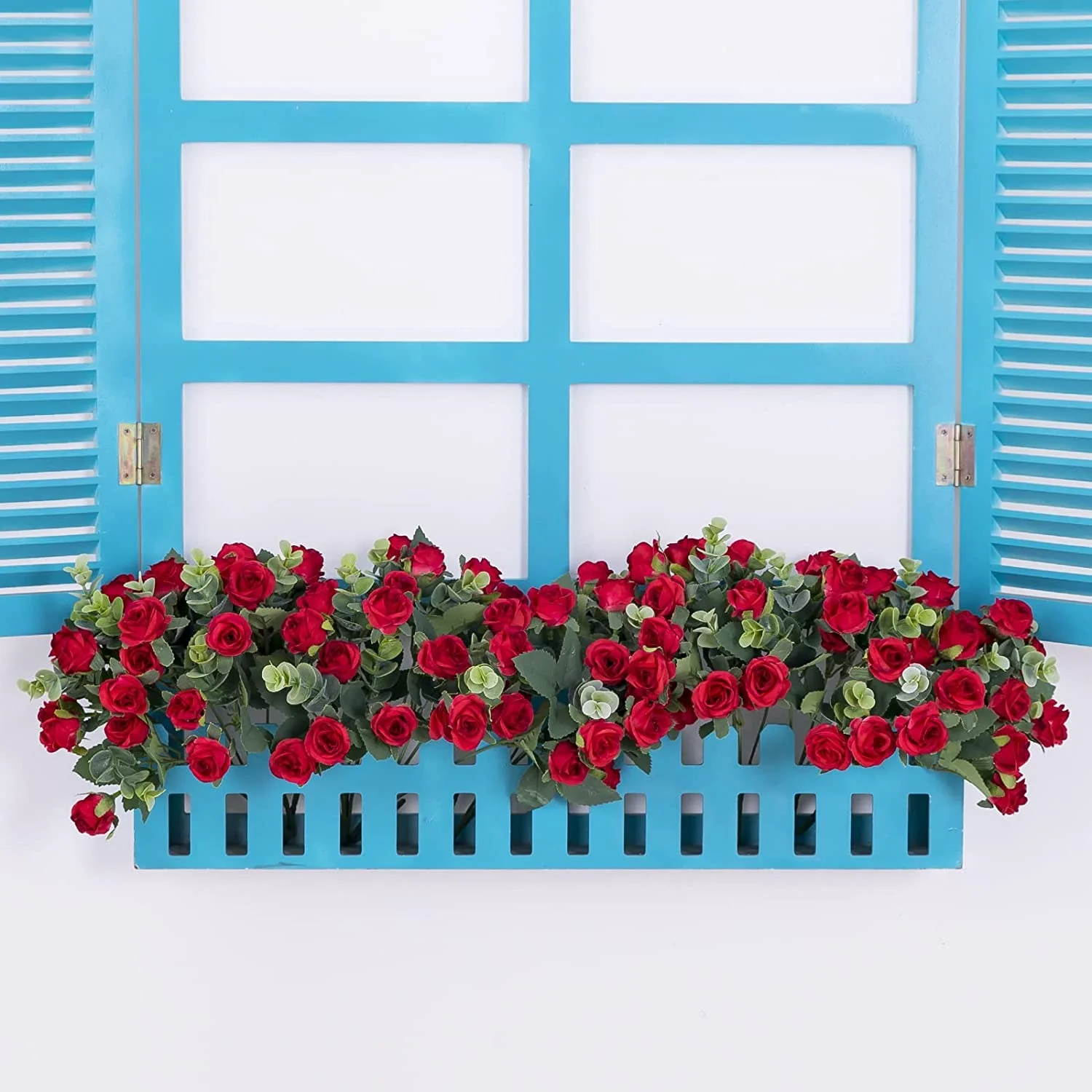 Artificial Rose Flower Silk Roses Bouquet Real Looking Fake Roses for Home Wedding Centerpieces Party Decorations
