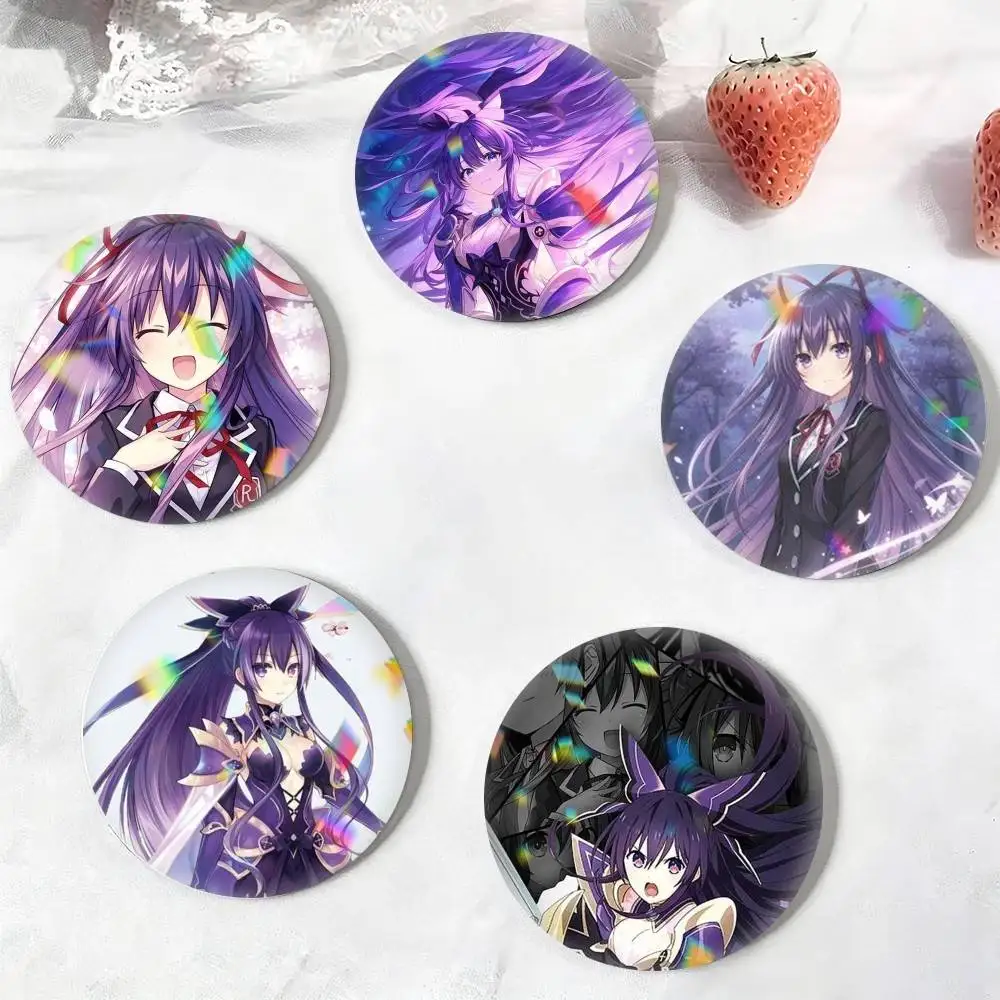 D-Date A Live Cool Y-Yatogami Tohka  25 32 44 58 75mm Badges Personalized Round Brooches Pins Accessory Gift