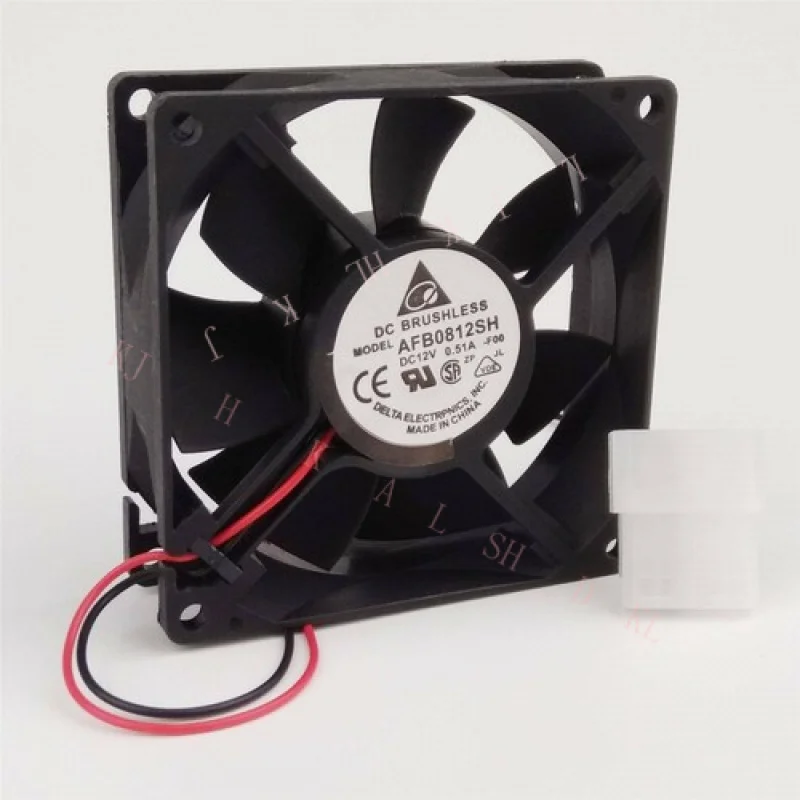 

N New for Delta AFB0812SH 80mm 8025 80x80x25mm 12V 0.51A DC Brushless Cooling Fan