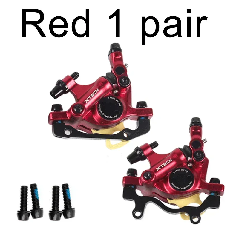 AliExpress NONE ZOOM XTECH HB100 MTB Hydraulic Disc Brake Calipers Front Rear 160mm Folding Pull Wire Black Red Brake for MTB Bike Brake Set