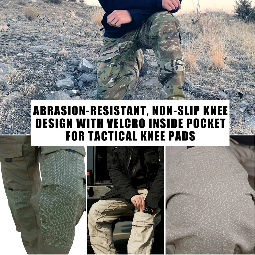 Field Combat Taktische Hose Herren Multi-Pocket Multicam Camouflage Training Arbeitshose Outdoor Jagd Wandern Cargohose – Detail 3