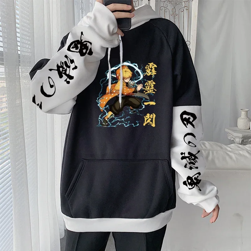 

Anime Demon Slayer Hoodies Men Women Long Sleeve Cool Fighting Boy Cartoon Graphic Sweatshirts