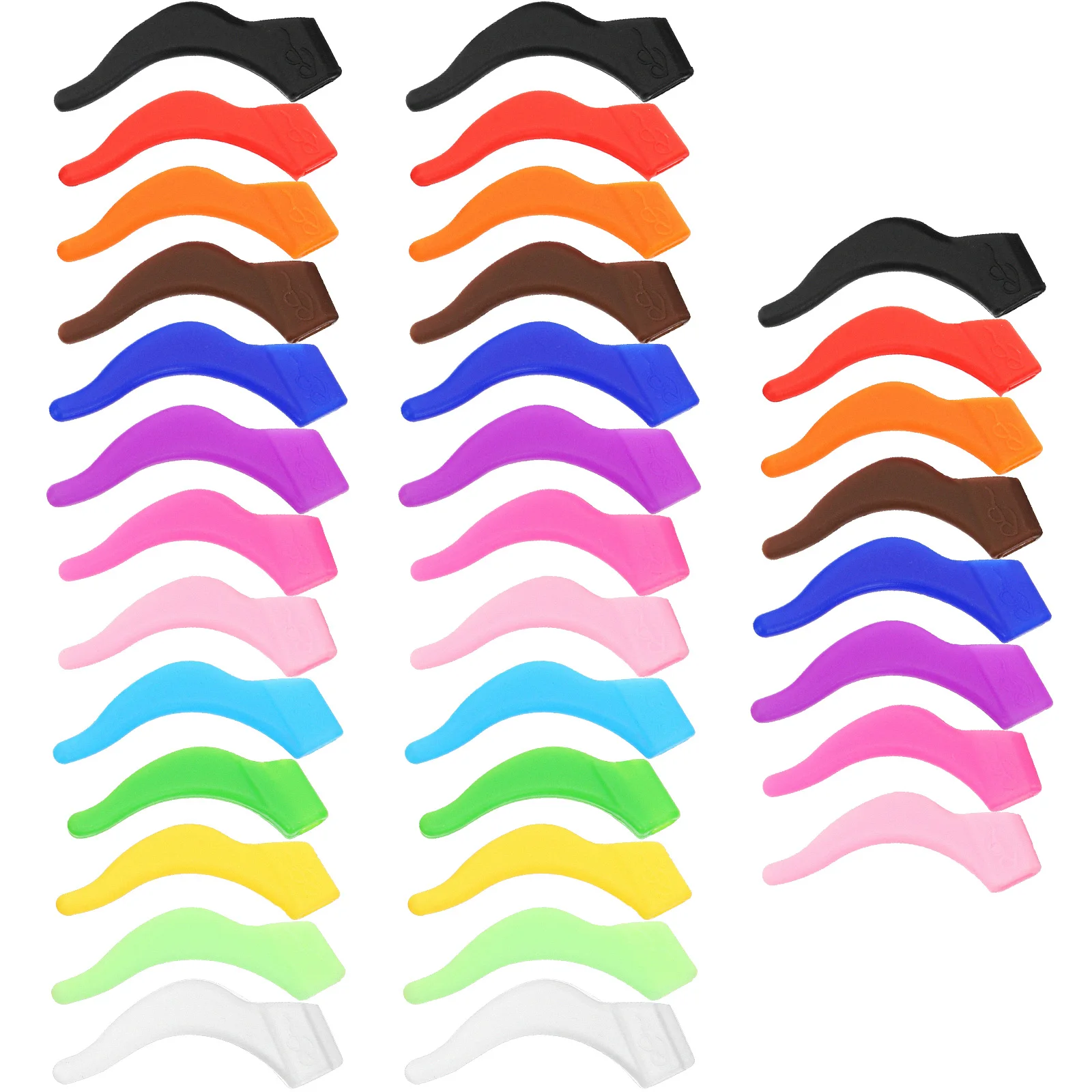 13pcs Silicone Glasses Ear Grip Anti Slip Eyeglass Ear Hooks Adjustable Grips For Kids Adults Daily Wear Outdoor Yoga Running