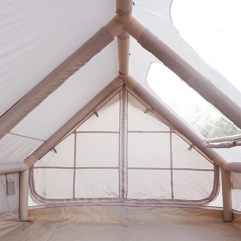 خيمة خفيفة الوزن محمولة أكسفورد خيمة هوائية مقاومة للماء للتخييم والسفر خيمة تخييم قابلة للنفخ في الهواء الطلق