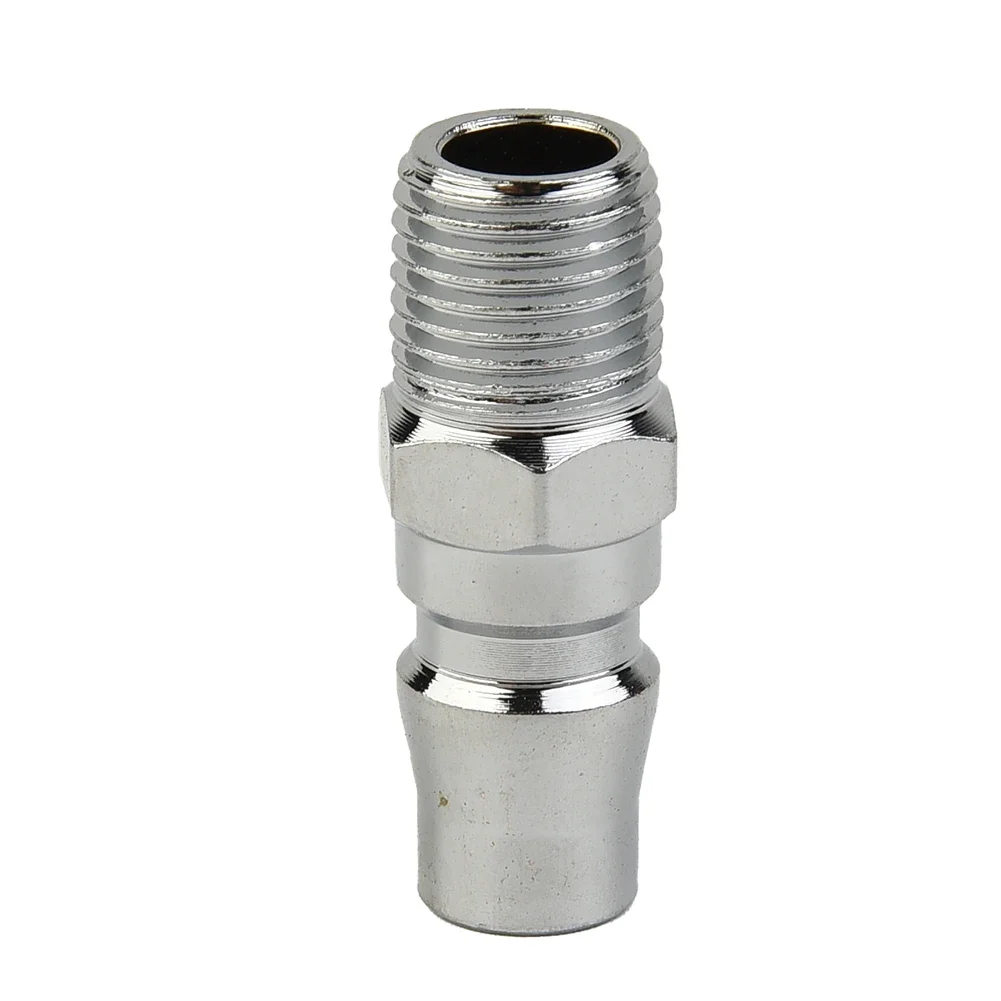 1 2Pcs Male Coupling Air Fitting With 1 4       Male Thread Quick Connector Coupler For Air Compressor Pneumatic Fitting