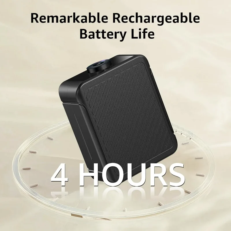 New Indoor 4K Security Mini Camera Night Vision 4H Battery Life Motion Detection Alerts SD/Cloud Storage Phone App Control