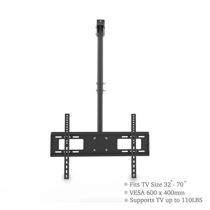 

32-70" TV Ceiling Mount Bracket, 400*600mm, Adjustable Length, Multi-Angle Adjustment, 45kg Load Capacity