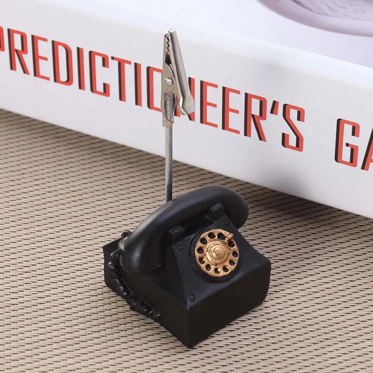 1Pcs Stylish Resin Memo Folder Retro Look Note Clip for Holding Messages Photos on Desk Table Decoration Accessory