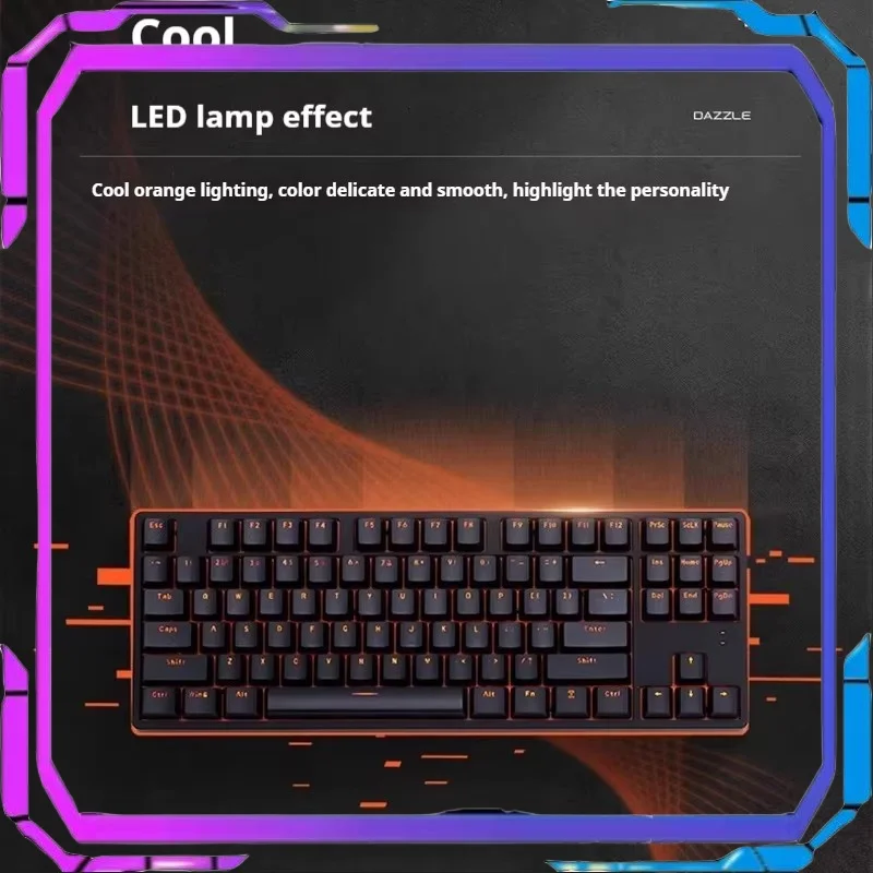 Nuopu Choh 87 Mechanical Keyboard With 87 Keys Cherry Axis Orange Photoelectric Competitive Entertainment Mechanical Keyboard