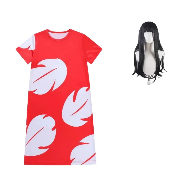 بين النجوم الطفل ليلو تأثيري حلي شعر مستعار غرزة هالوين زي تأثيري مرحلة الأداء فستان هالوين الملحقات