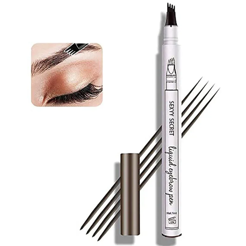 4 Point Eyebrow Pencil Maquillajes Para Mujer Waterproof Liquid Eyebrow Pen Makeup Long Lasting Cosmetic Microblade Brow Pencil