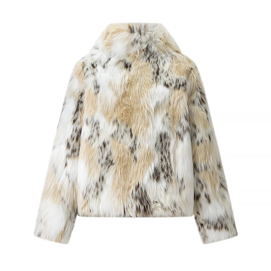 سترة نسائية أوروبية وأمريكية جديدة لعام 2026 من الفرو الصناعي معطف شتوي أنيق من الفرو الصناعي معطف بسيط ومتعدد الاستخدامات