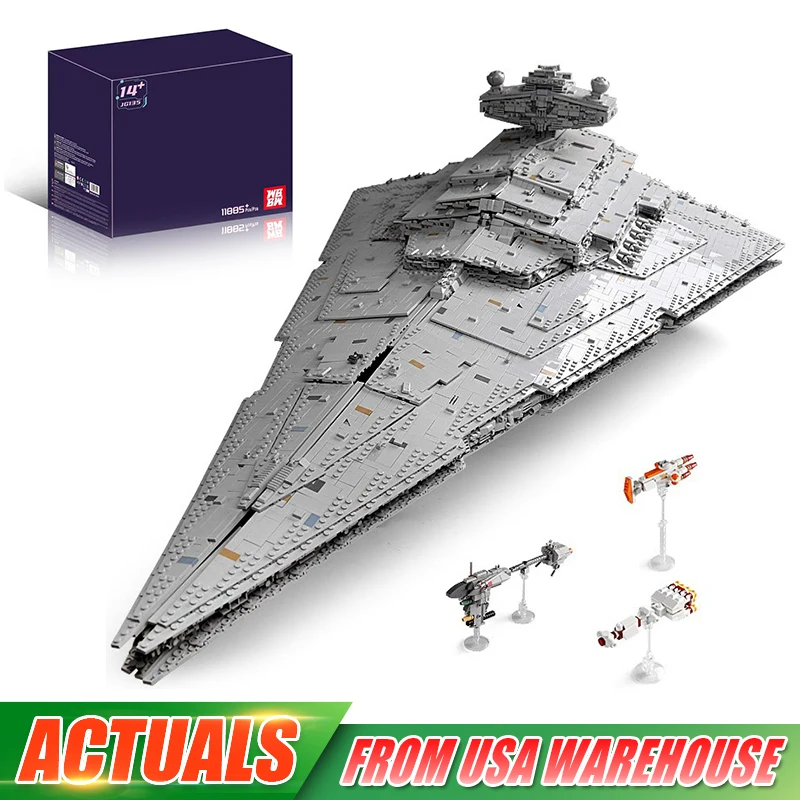 

Новый 13135 Star Plan Toys MOC-23556 ISD Monarch Космический корабль Строительный блок в сборе Модель звездного корабля Набор кирпичей Детский рождественский подарок