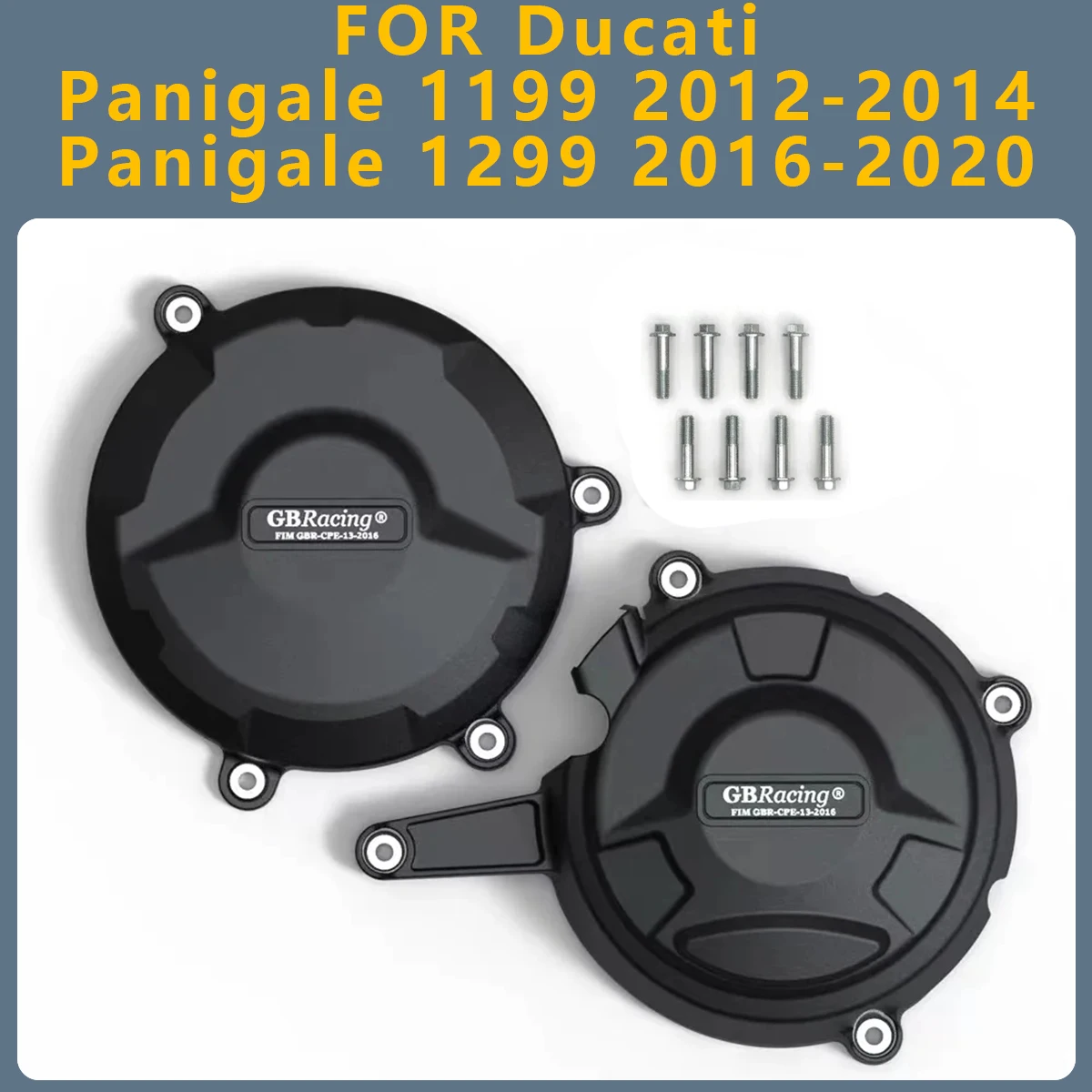 

Motorcycle Engine Cover Clutch Cover Protection Set Accessories FOR Ducati Panigale 1199 2012-2014 1299 2016-2020 Panigale-1199