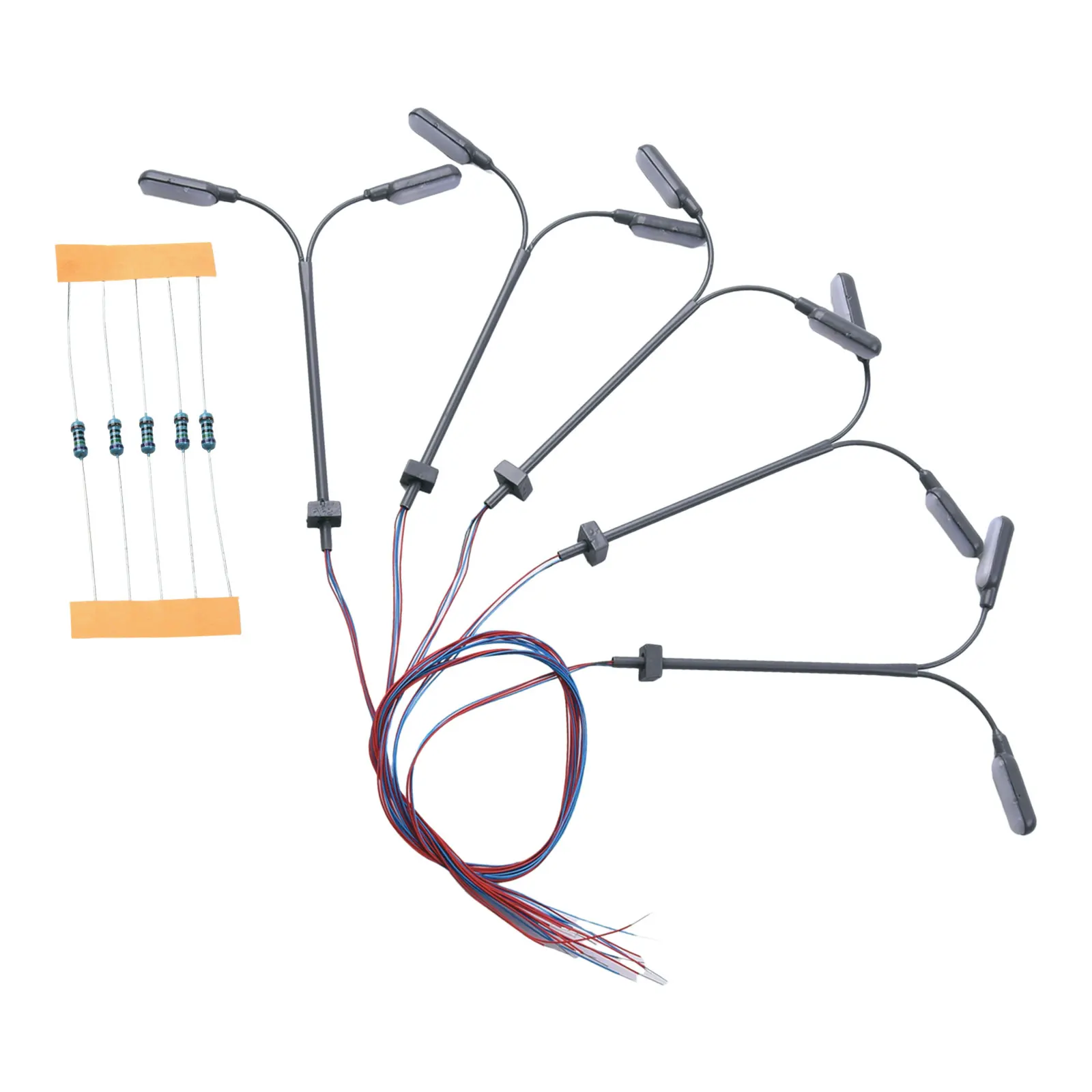 5/10Pcs Model Railway Warm White HO Scale Lamps Post Street Light Single Head Lamps 3V AC Or DC Model Light Decoration