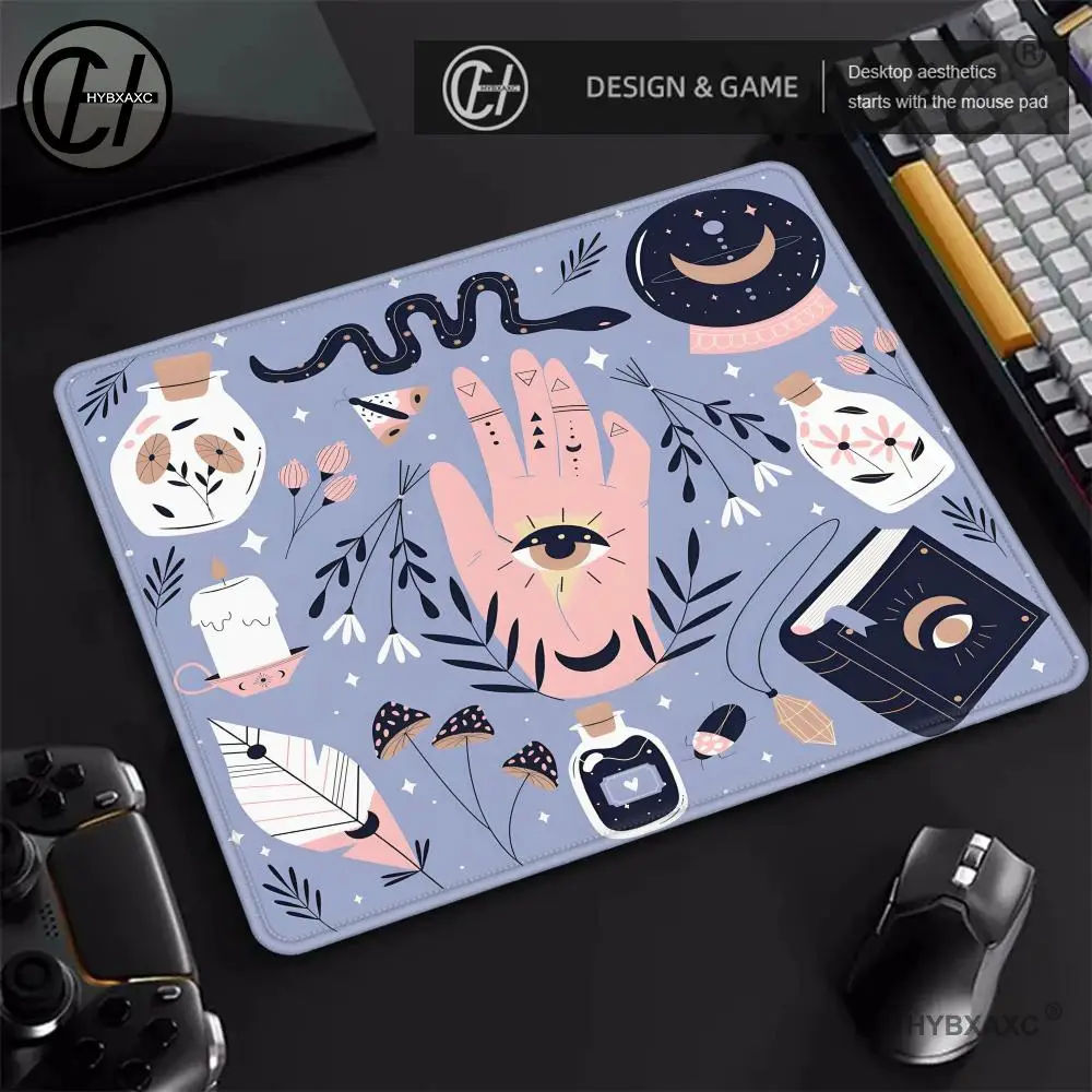 

Ведьмы Кот Луна Таро Маленький игровой коврик для мыши Компьютерный офисный коврик для мыши Коврик для клавиатуры Настольный коврик PC Gamer Коврик для мыши Ноутбук Mausepad