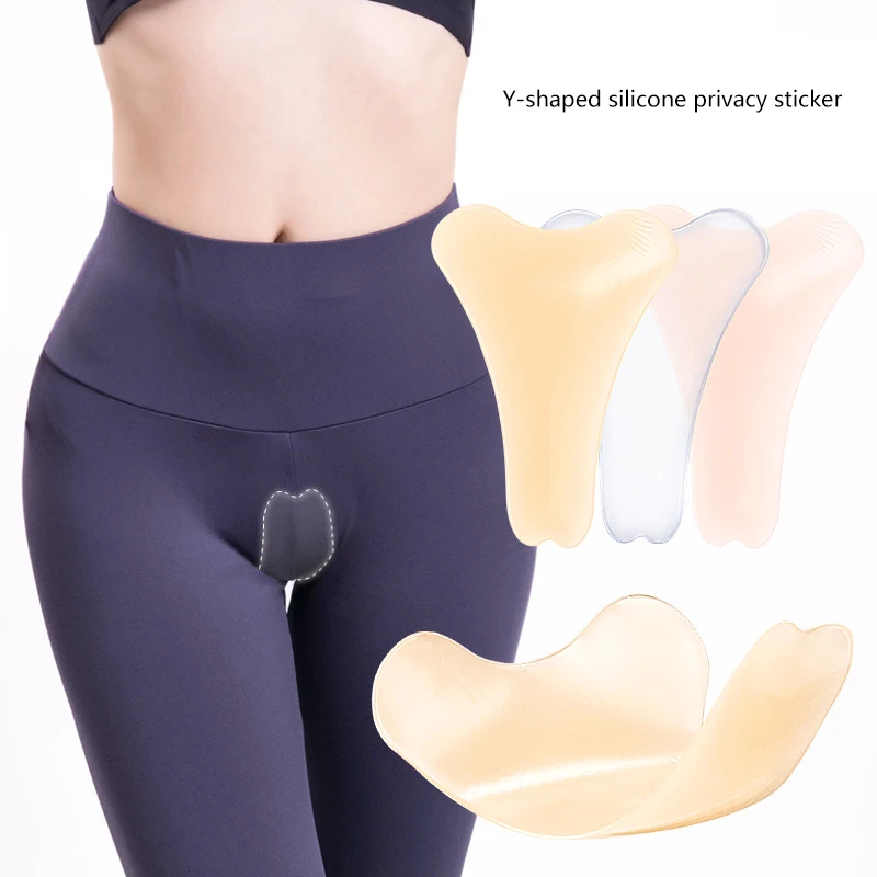 Silicone Pad Private Part Invisible Reusable Traceless Adhesive Silicone for Women Leggings Swimwear Waterproof Private Patch