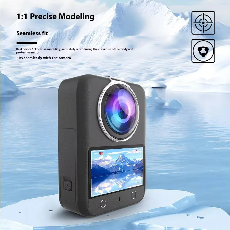 Ochraniacz obiektywu do kamery DJI Osmo 360 Pełna osłona odporna na wstrząsy Przezroczysta osłona obiektywu HD Filmy do DJI Osmo 360