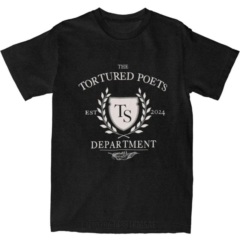 Men New Album The Tortured Poets Department T-Shirts 100 Cotton Tops Short Sleeve T Shirt O Neck TTPD Swifts Tee Shirt