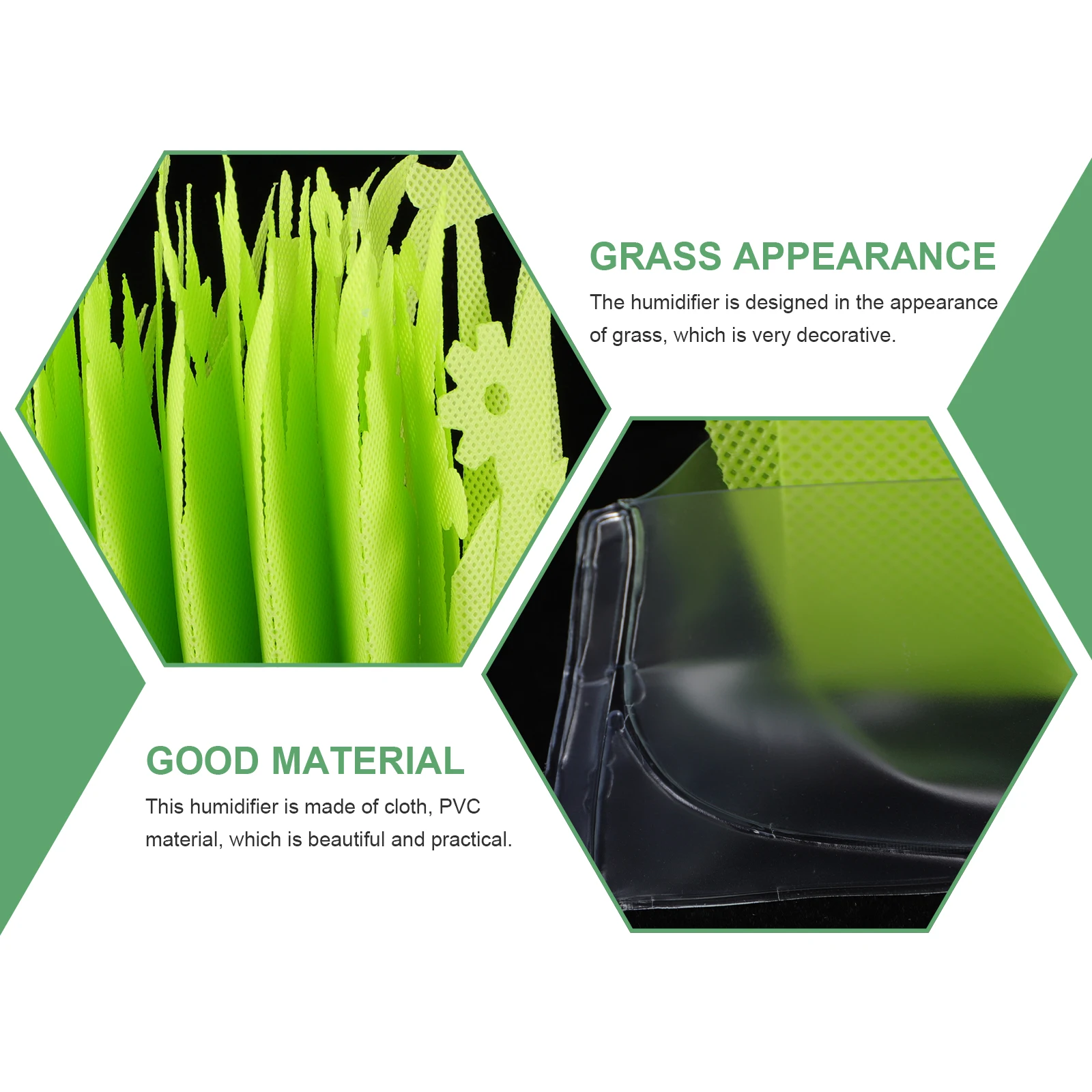 

2 Pcs Faux Plant Humidifier for Terrarium Reptile Tank Small Moisturizing Green Decor