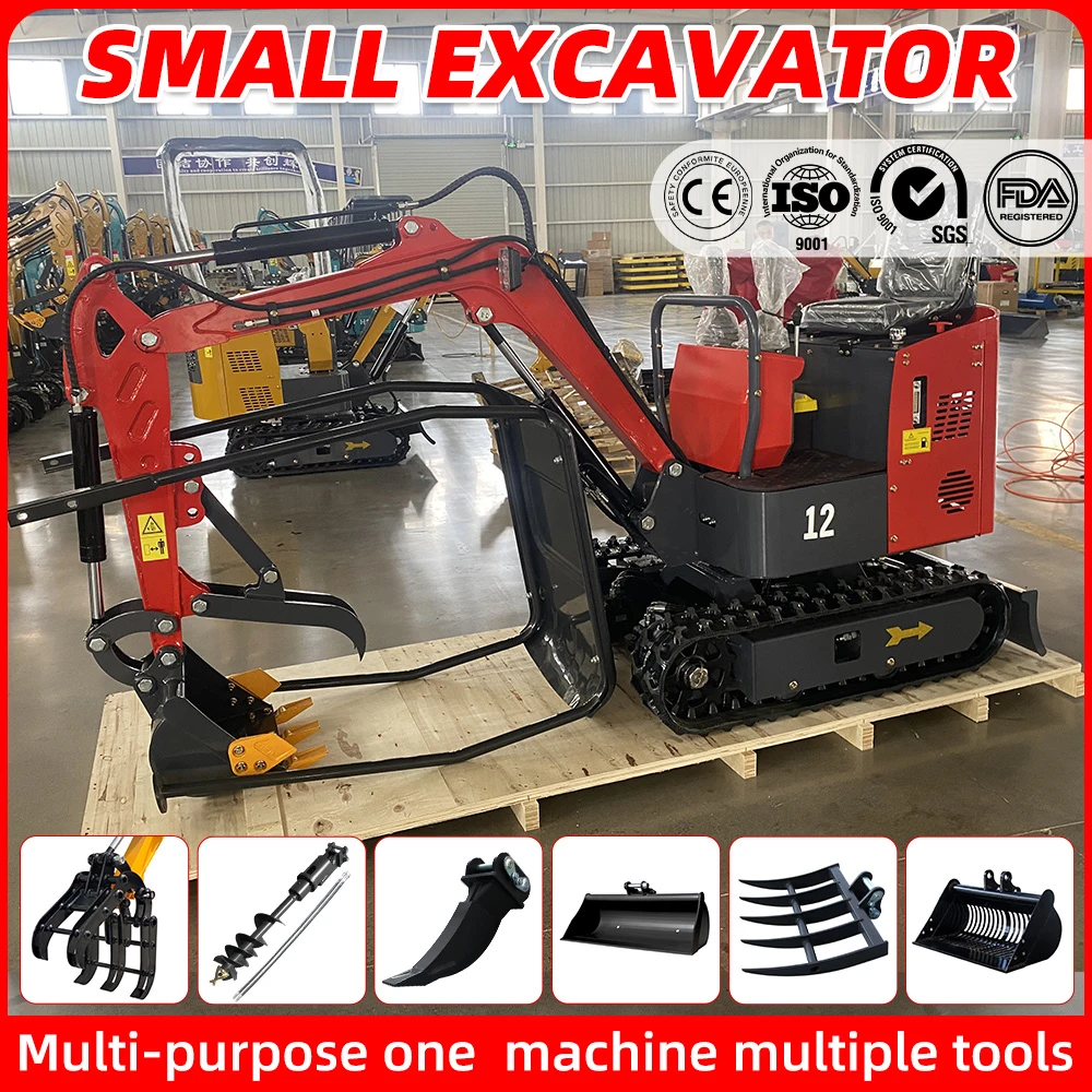

Мини-экскаватор с насадками 1,2 тонны гидравлический экскаватор для Kubota 1,5 тонны небольшой экскаватор для фермерского сада Бесплатная доставка