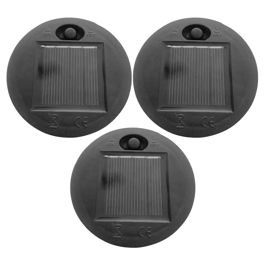 

3pcs Solar Light Heads Replacement Panels Waterproof Outdoor Lantern Parts 7cm Box DIY Projects Garden Camping