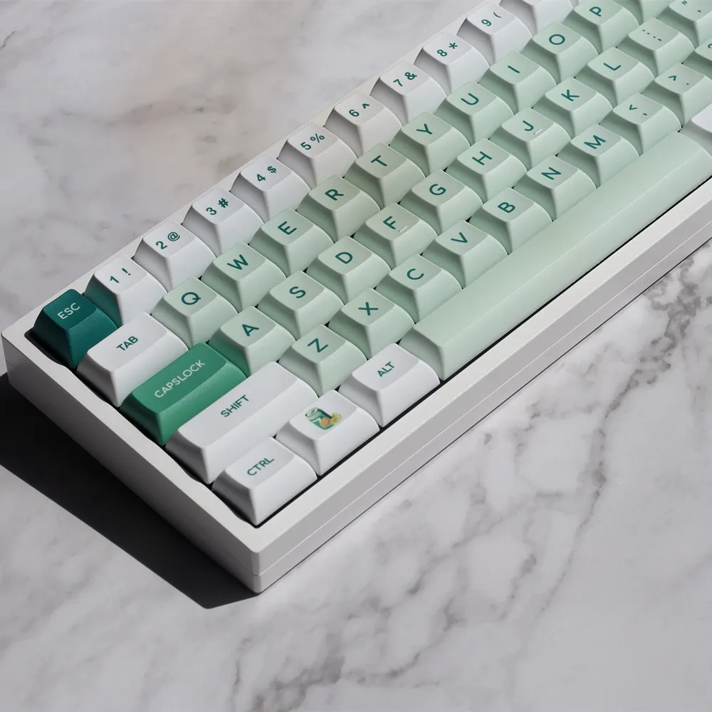 142 Keys Lemon Seven Keycaps KCA Profile Similar Cherry Trigger Fast Keycaps For Cherry MX Switch Mechanical Keyboard