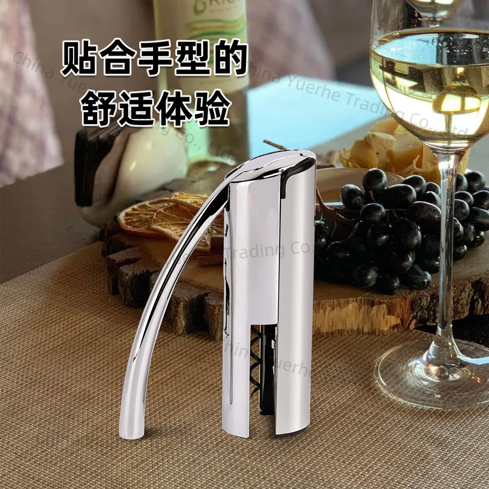 

Stainless steel straight body red wine opener Household bottle opener Screwdriver Multifunctional manual wine opener