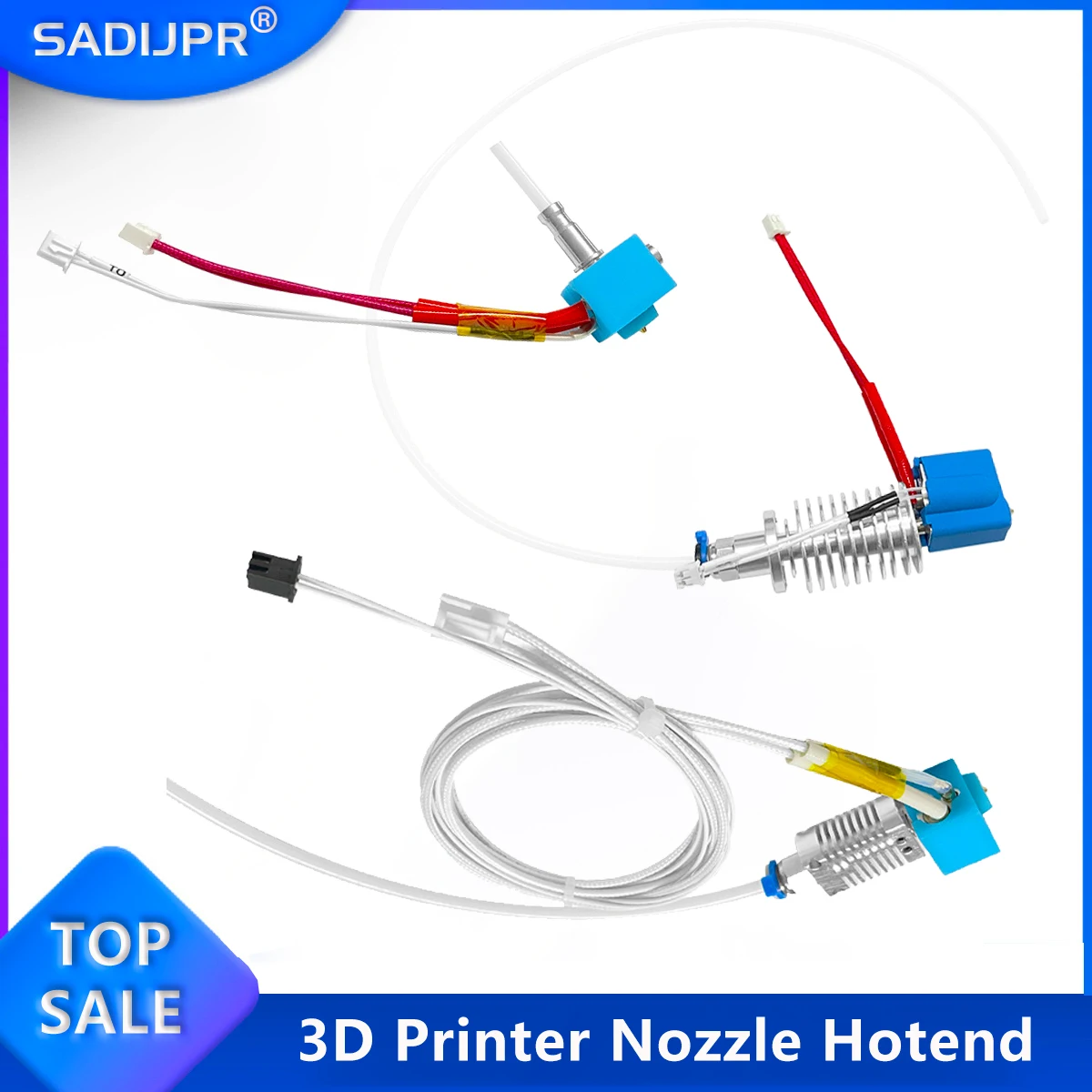 3D Printer Hotend for Anycubic Kobra Max Kobra Go 0.4mm Nozzle Hotend 24V Heater Heat Sink 3D Print Parts Long distance Extruder