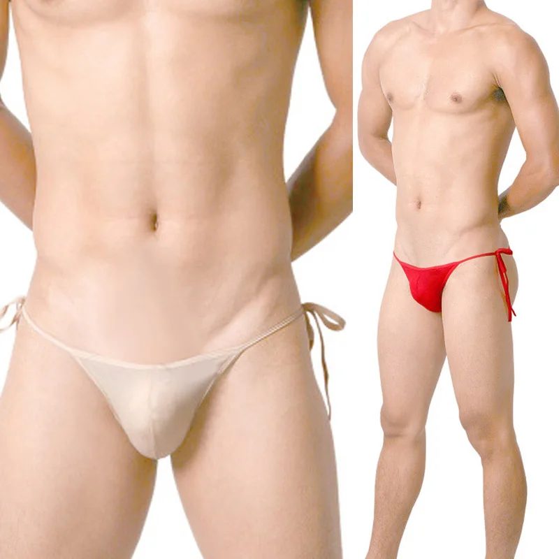 Tanga de malla para hombre, lencería con parte trasera en T, calzoncillos Sissy, Bikini, ropa interior de LICRA