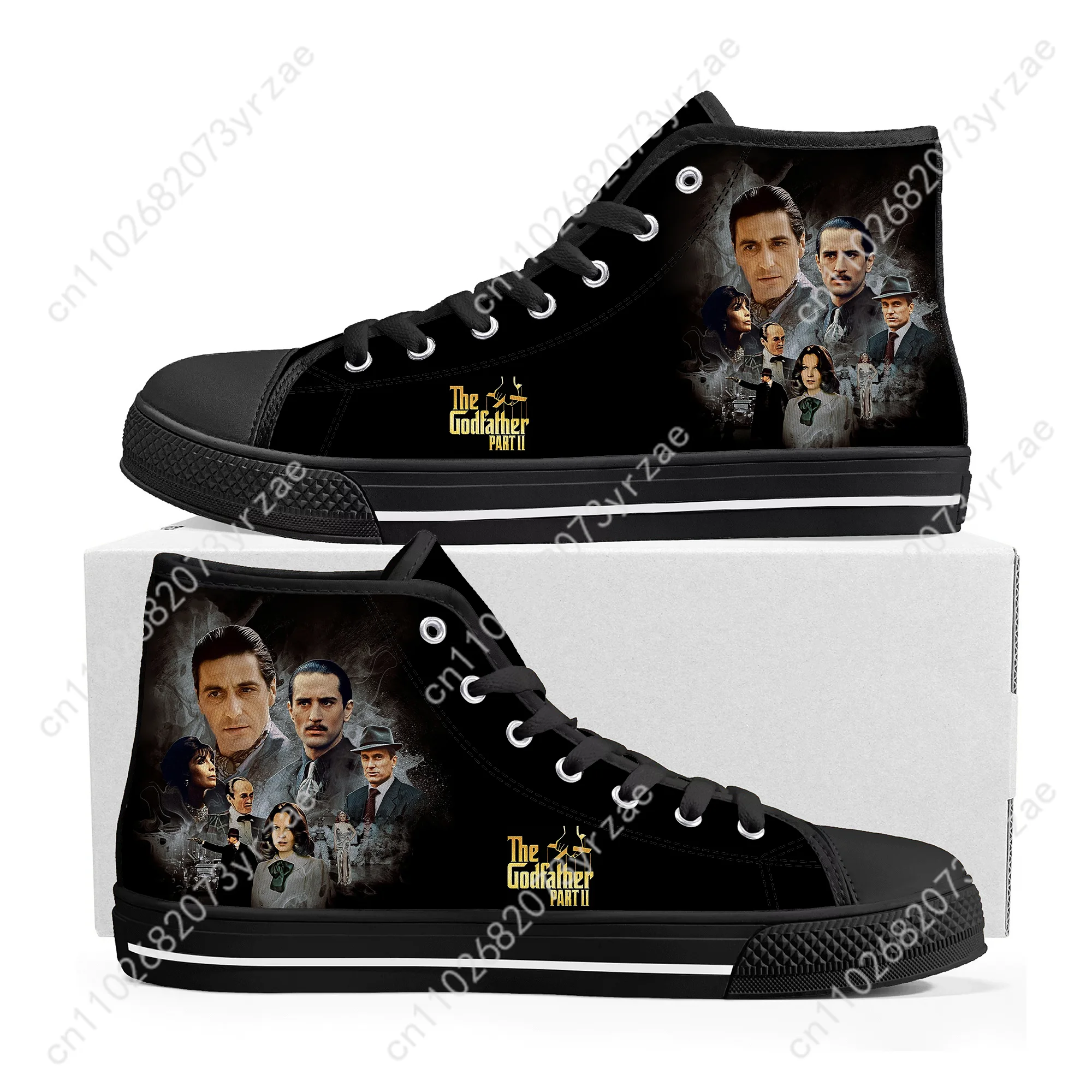 

The Godfather Part II High Top Sneakers Mens Womens Teenager High Quality Trend Canvas Sneaker Built Casual Couple Custom Shoe