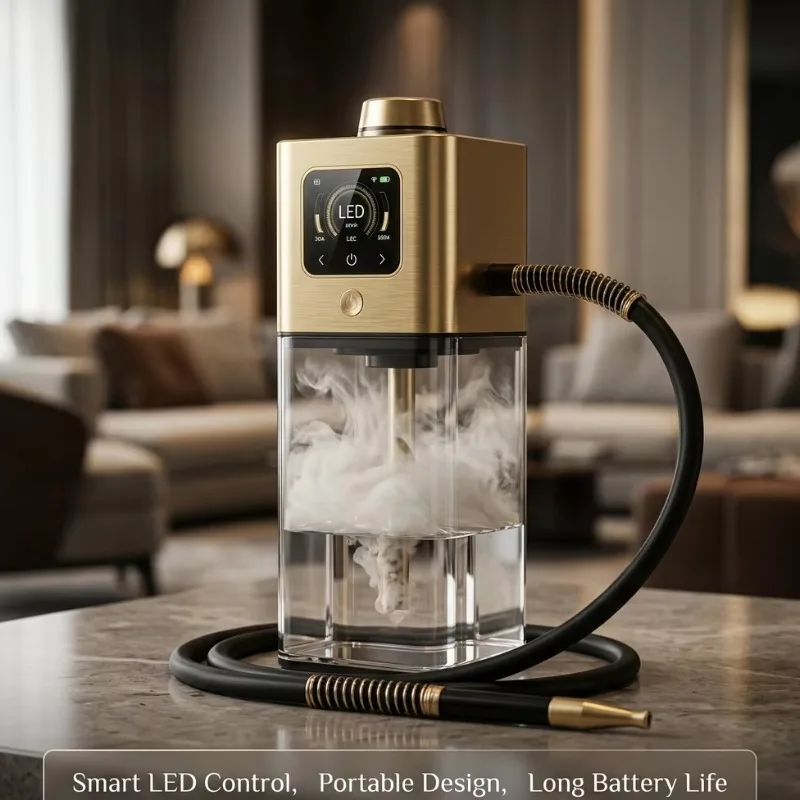 Modern design hookah set with camouflage bag portable smart