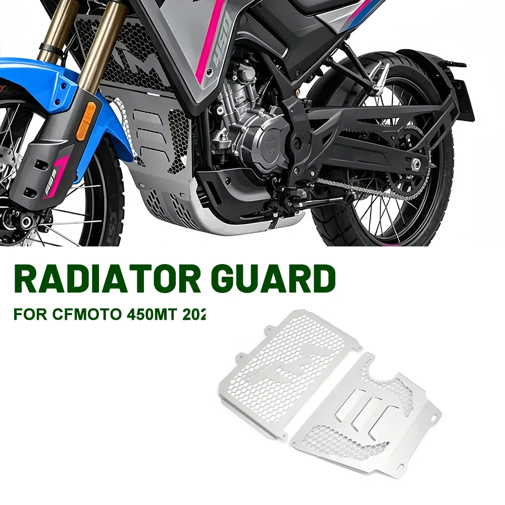 Motorbike FOR CFMOTO 450MT MT450 450 MT 450 2023-UP Motorcycle Engine Water Tank Radiator Grill Oil Cooler Guard Protection