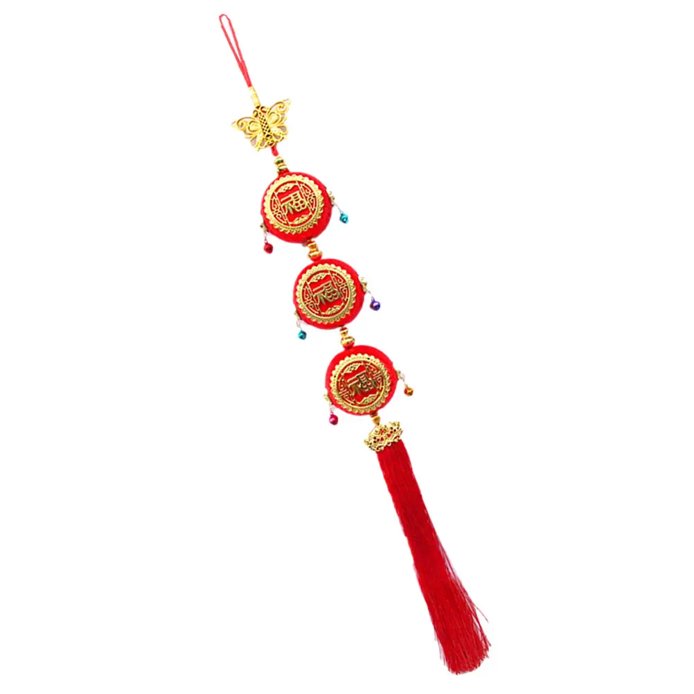 

3pcs Red Color Small Hanging Lantern Ornament Chinese New Year Festive Decorative Pendant For Spring Festival Wedding Party Home