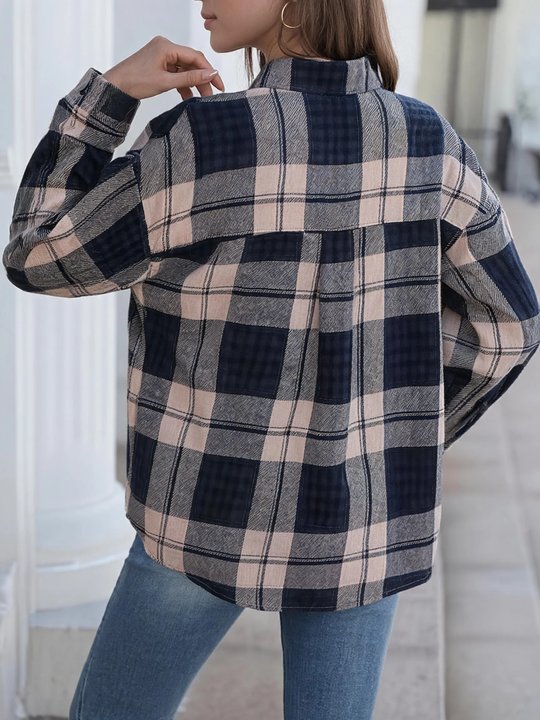 Loose Casual Shirt Anti-Wrinkle Versatile Casual Jacket Multi-Scenario Fashion Top Loose Fit Comfortable All-Match Outerwear