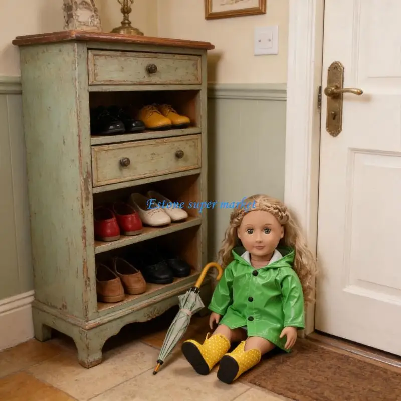 090B Trendy And Practical Rain Gear For 18 Inch Dolls Suitable For Any Weather Conditions