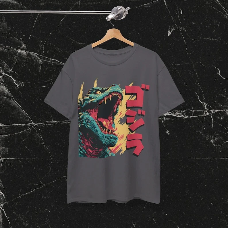 Godzilla Gojira Japanese Kaiju Movie Graphic T-Shirt Anime Print Oversized Japanese Manga Streetwear Men Women Harajuku Y2k Tops - view 4