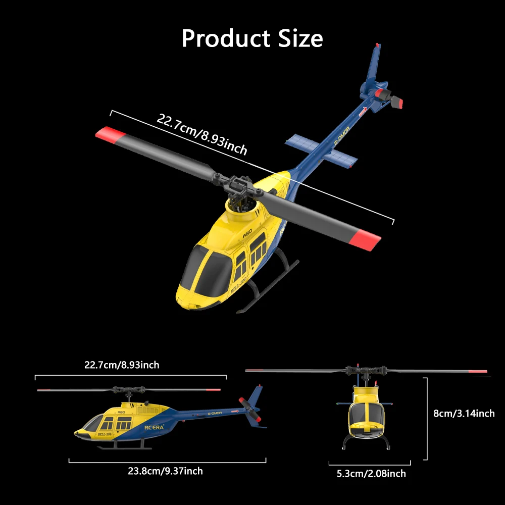 A60 Four Channel Remote Control Helicopter Barometric Pressure Altitude Hold One-Key Lift/Lower Drone Simulation Aircraft