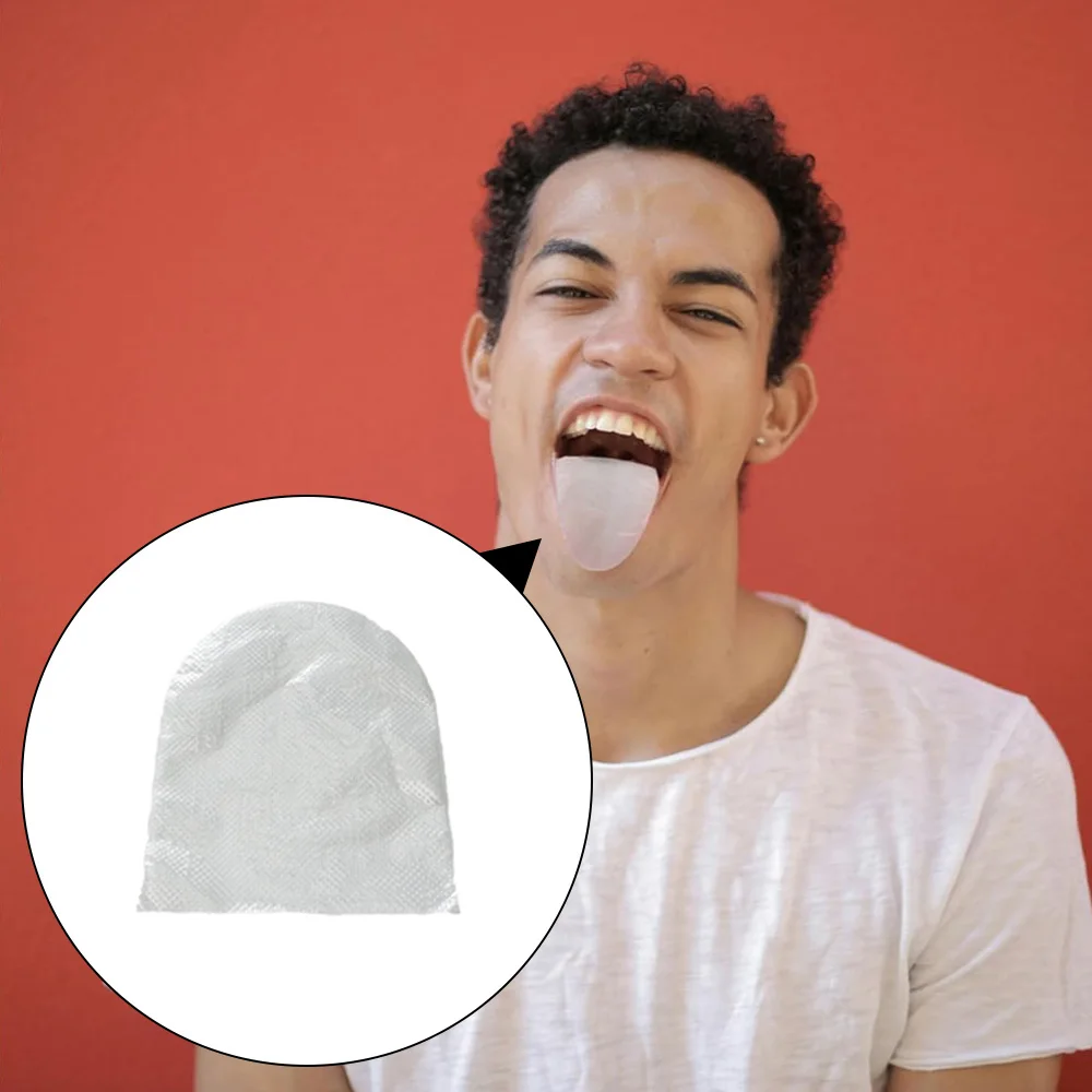 10-30pcs Disposable Tongue Covers Medicinal Oral Tongue Protectors Block Bitter Taste Avoidance Covers for Adults Children