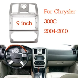 2 Din 9 Inch Car Radio Installation GPS Mp5 ABS PC Plastic Fascia Plane Frame For Chrysler 300C 2004-2010