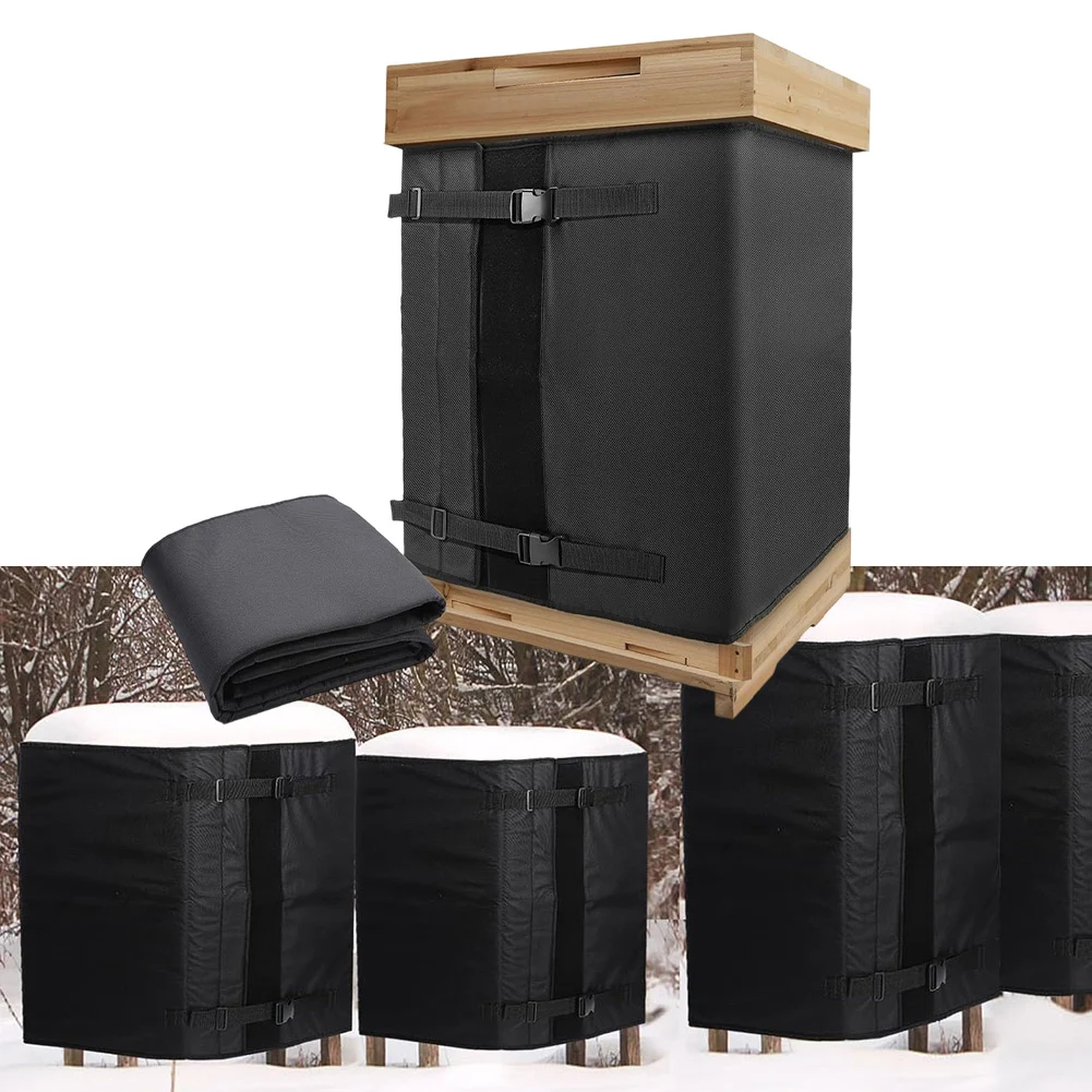Cubierta de invierno ajustable impermeable para colmena de abejas, se adapta a 8 marcos y aislamiento de abejas de 10 marcos con tela Oxford