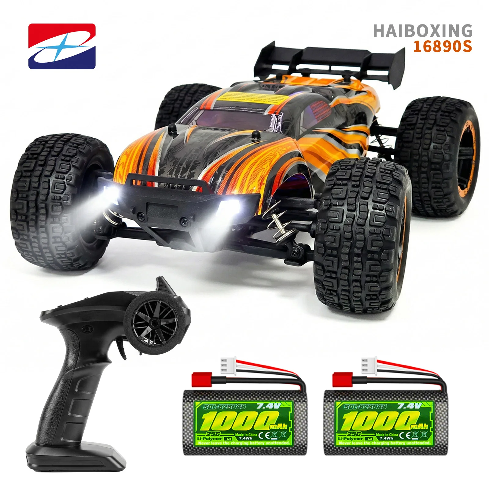 

HAIBOXING 16890S 1:16 RC Truck, 4WD Off Road RC Car,Max Speed 40km/h,Waterproof Electronic Components, Suitable for all terrains